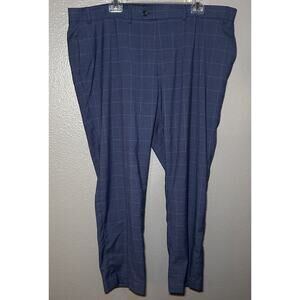 Lauren Ralph Lauren Chino Career Pants Mens 42x27 Blue Check Straight Leg